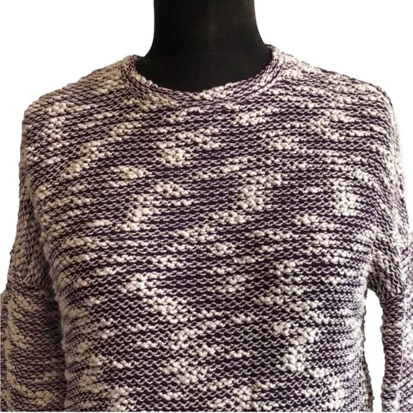 Fabletics Knit Sweater, Purple & White - Picture 5 of 8